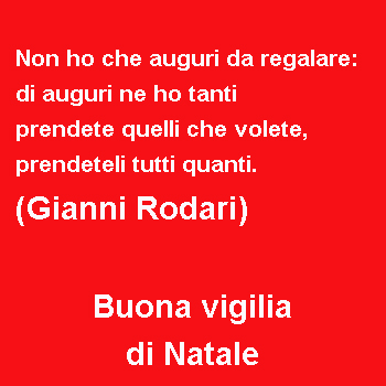 buona vigilia di Natale