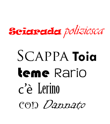 cos'è una sciarada