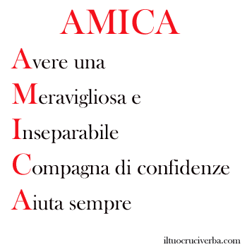 acrotico di amica