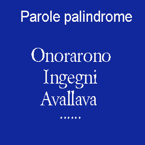 palindromi divertenti