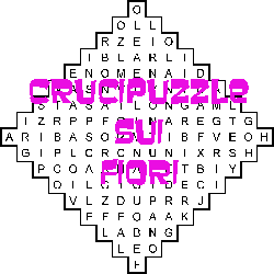 crucipuzzle sui fiori