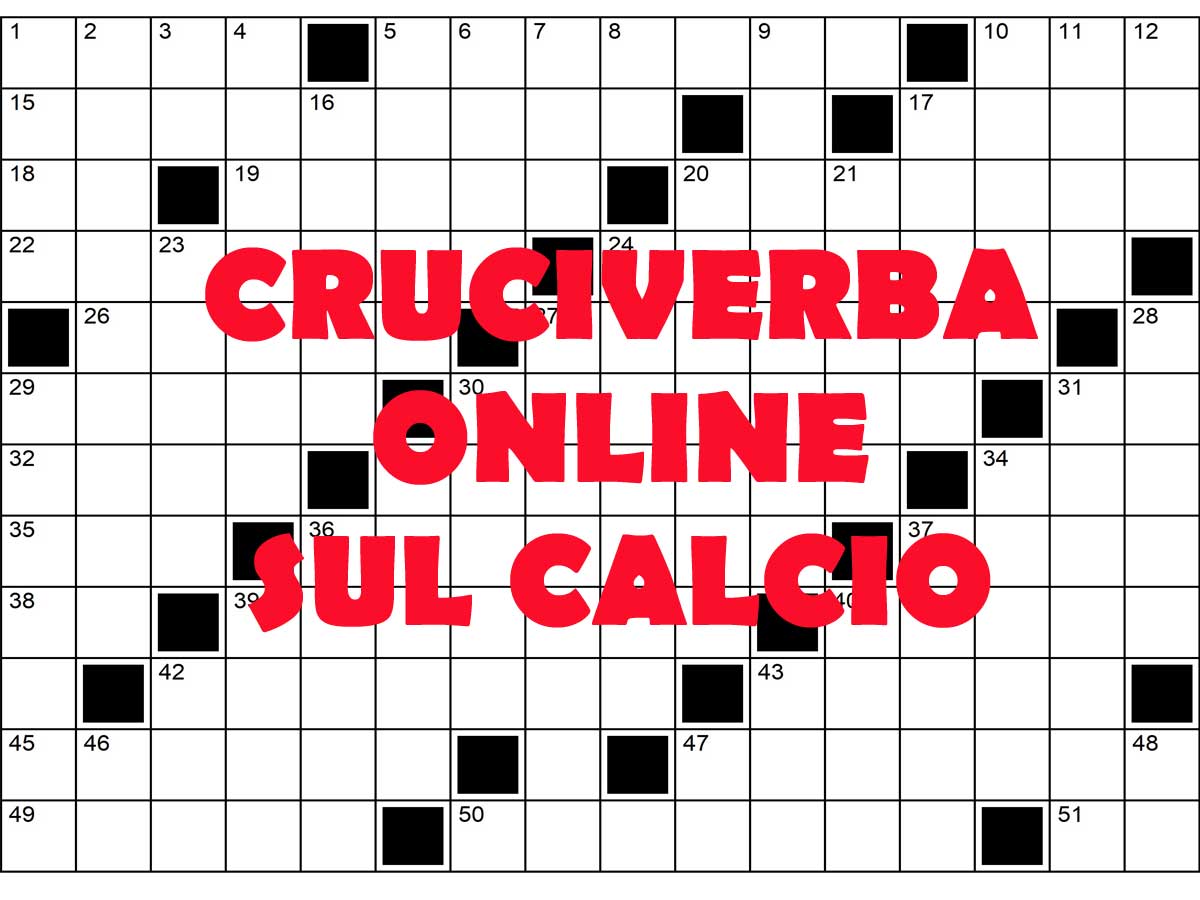 Cruciverba sul calcio online