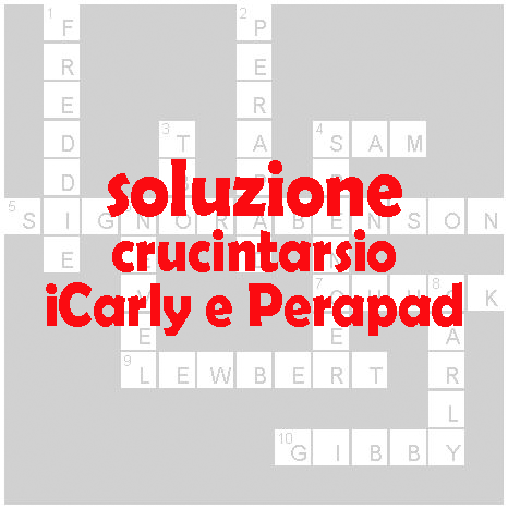 Soluzione Cruciverba Perapad E Icarly Iltuocruciverba