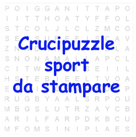 Enigmistica Per Bambini Da Stampare Crucipuzzle Sport Iltuocruciverba