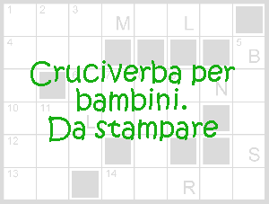 Cruciverba Da Stampare Per Bambini Pagina 2 Di 3 Iltuocruciverba