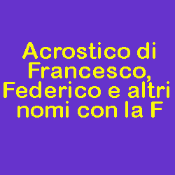 acrostico nomi