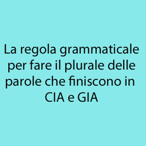 regole parole in cia e gia