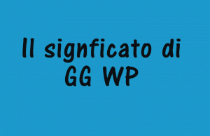 significato gg wp