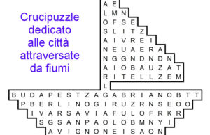 crucipuzzle sulle città con fiumi