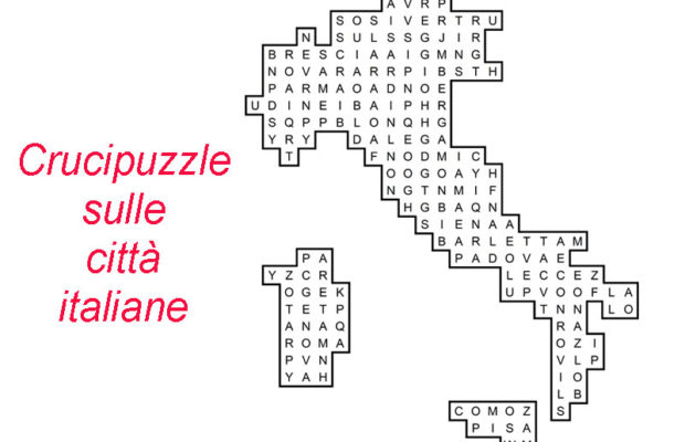 Il Crucipuzzle Sulle Citta Italiane Iltuocruciverba