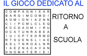 gioco sul ritorno a scuola