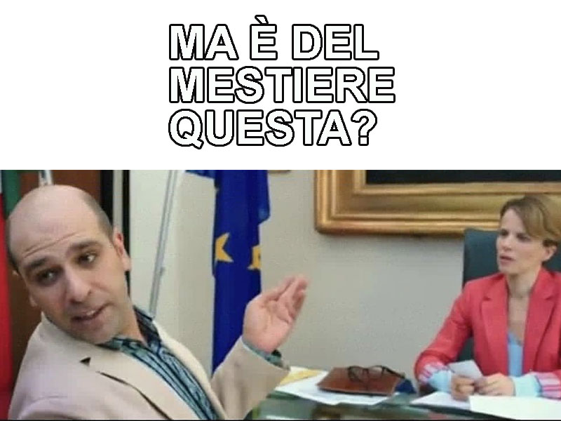 significato di ma è del mestiere questa