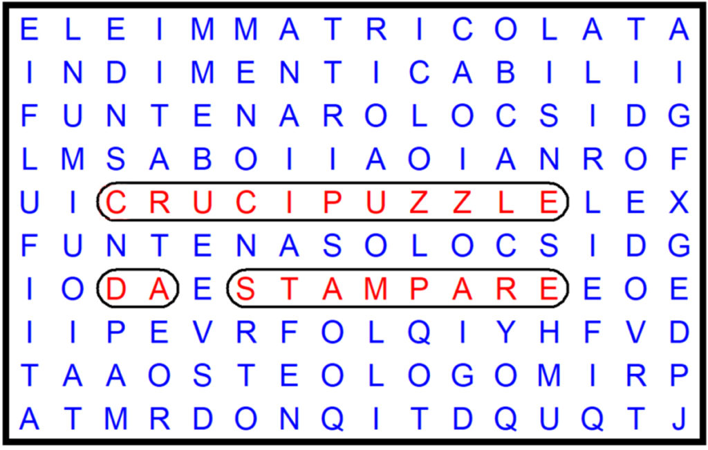 Crucipuzzle Da Stampare Gratis In Pdf Iltuocruciverba