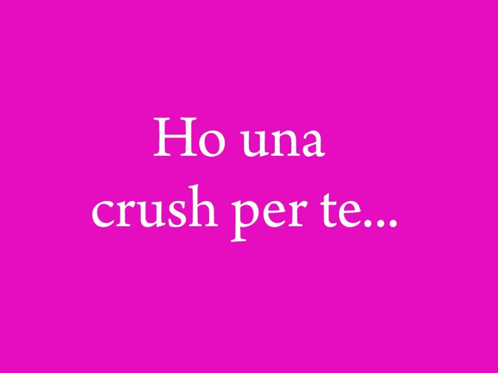 il significato di avere una crush