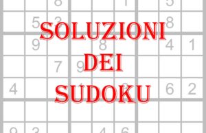 soluzioni dei sudoku