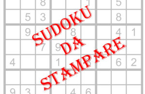 Sudoku da stampare gratis