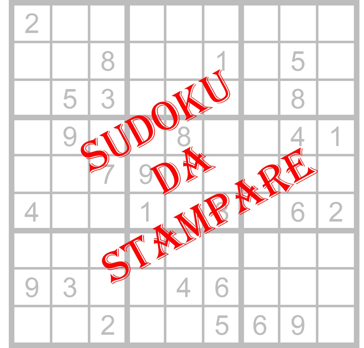 Sudoku da stampare gratis - Iltuocruciverba