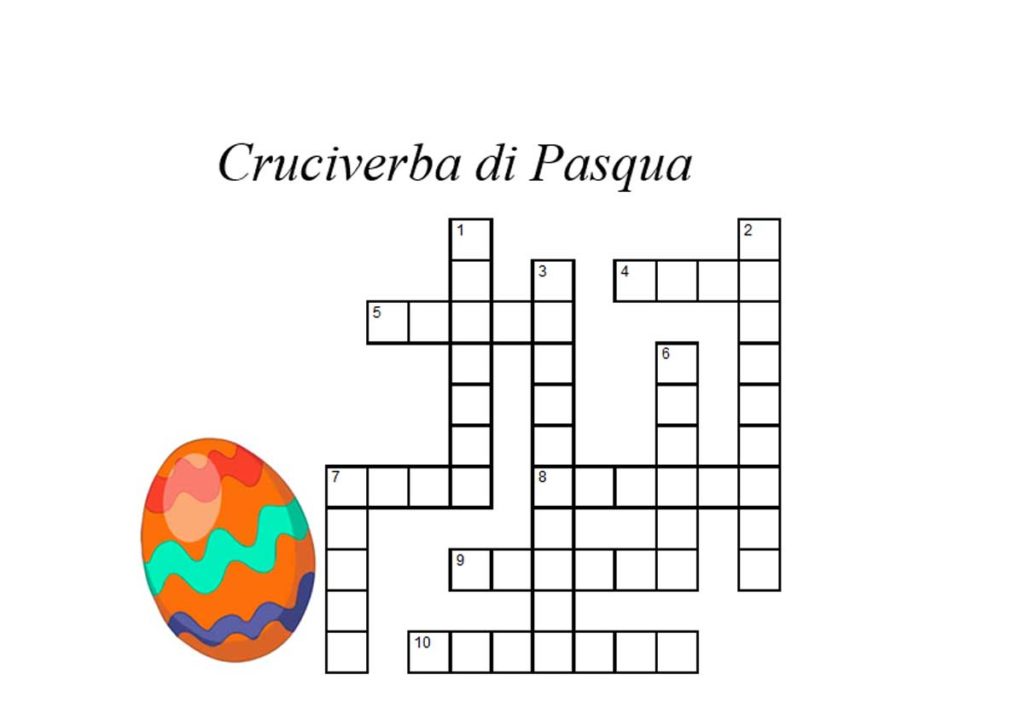 Cruciverba di Pasqua per bambini - Iltuocruciverba