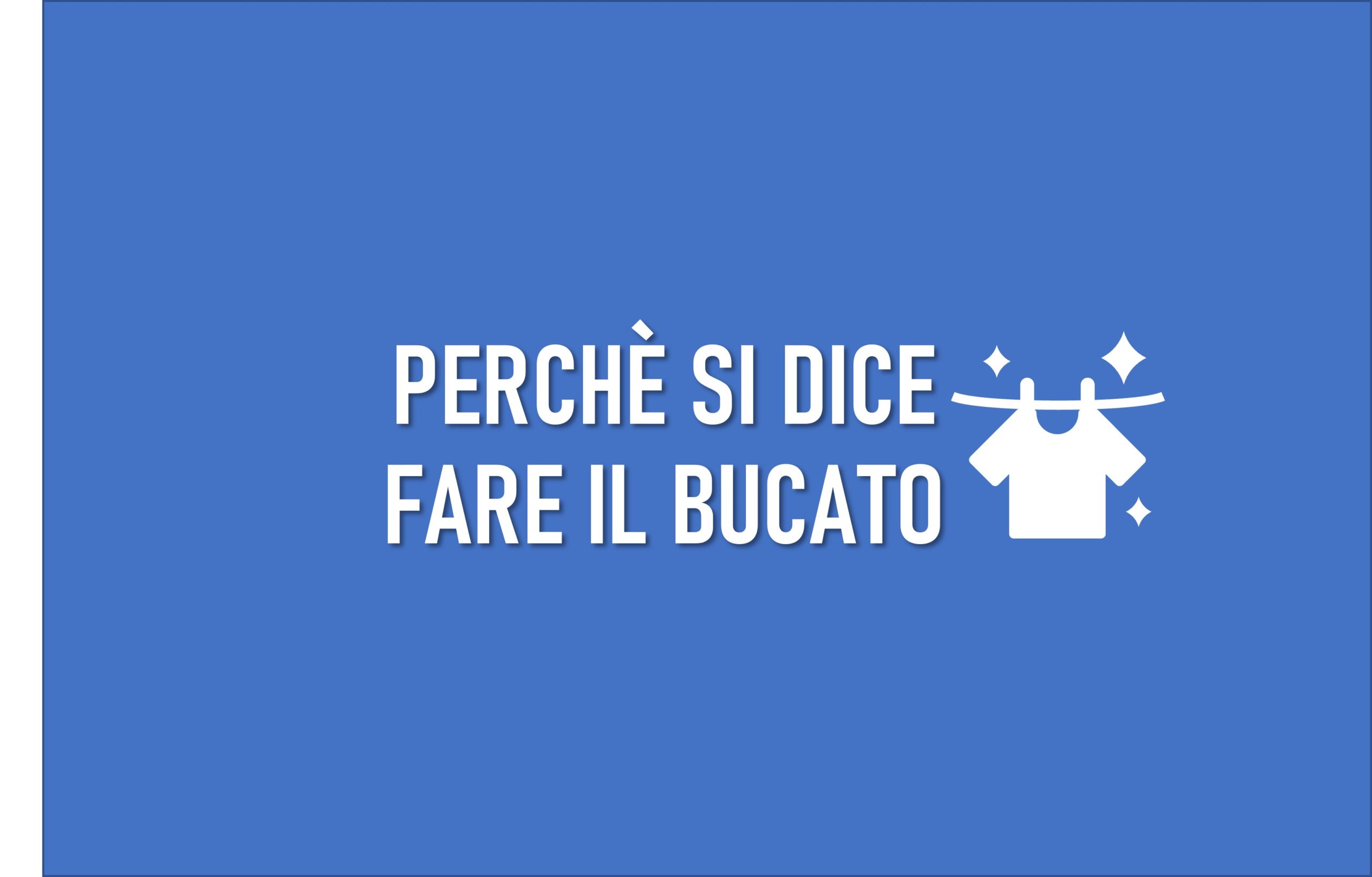 fare il bucato
