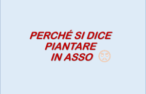 perché si dice piantare in asso