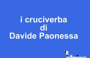 i cruciverba online di Davide Paonessa