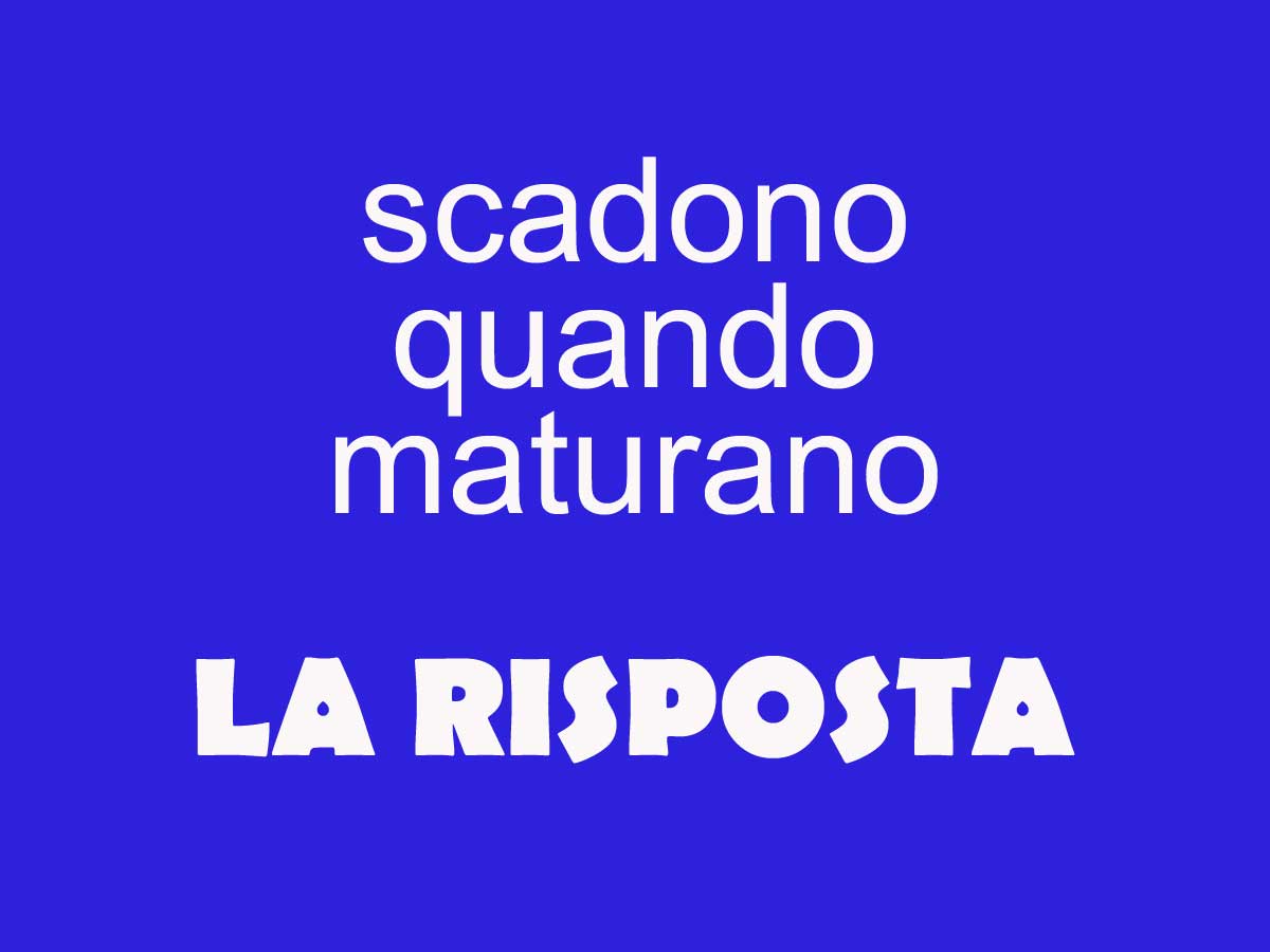 la settimana enigmistica scadono quando maturano
