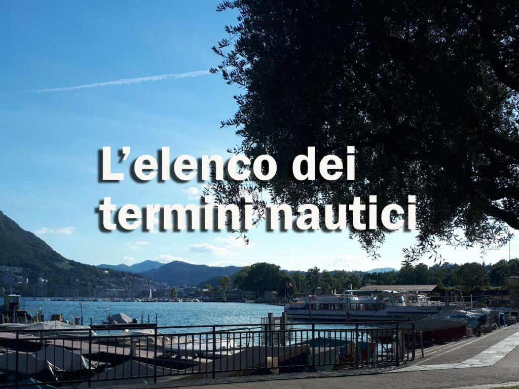 tutte le parole e elenco dei termini nautici