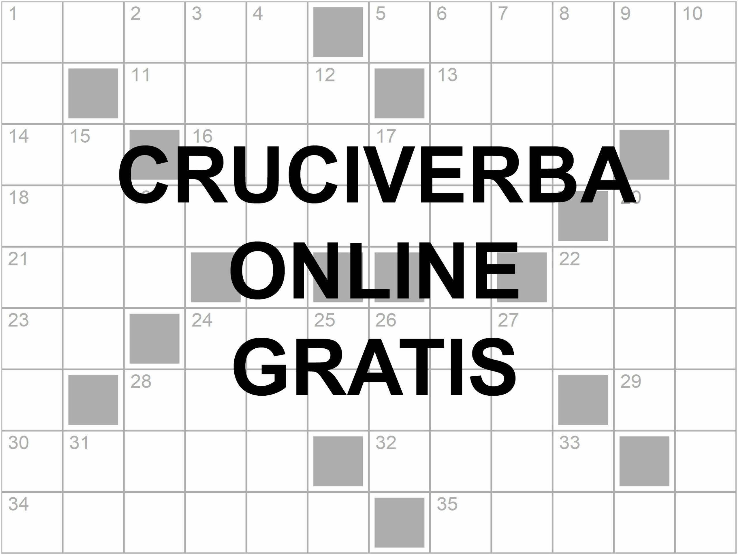 Cruciverba online gratis