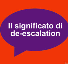 cosa vuol dire de-escalation