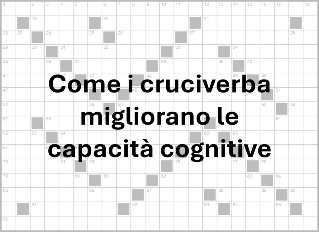 Brain Booster: come i cruciverba migliorano le capacità cognitive