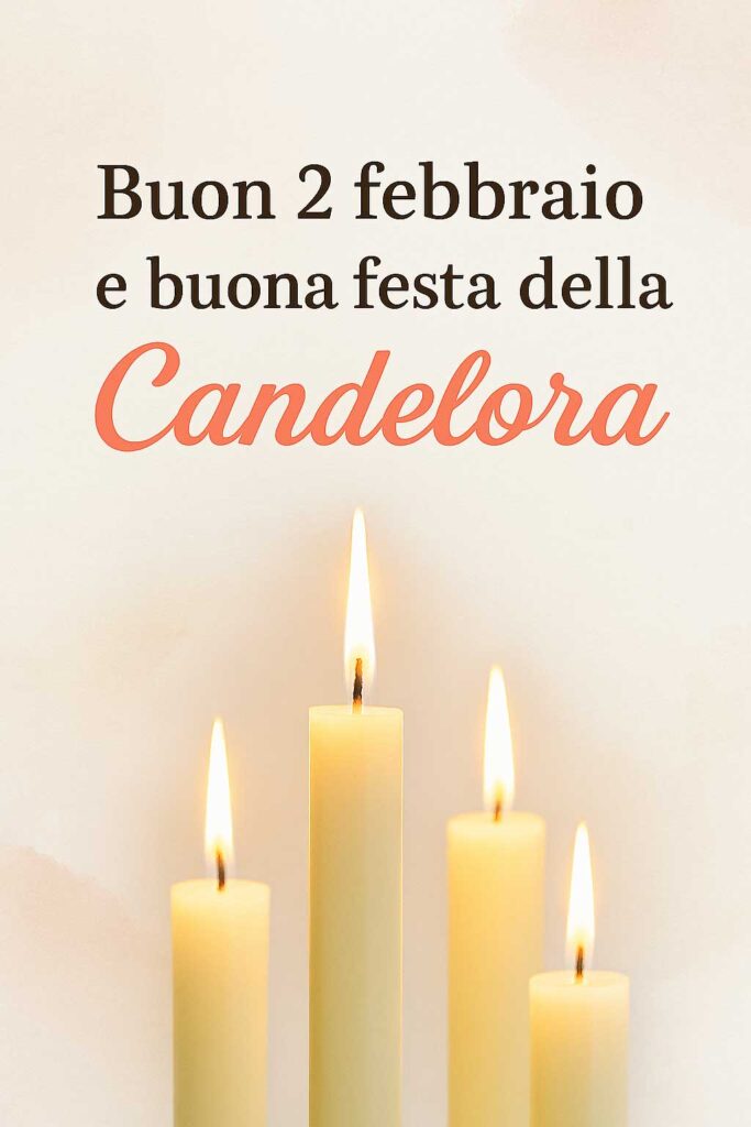 La luce del Signore illumina il cammino candela accesa Candelora