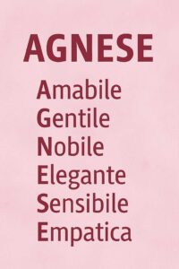 frasi col nome agnese
