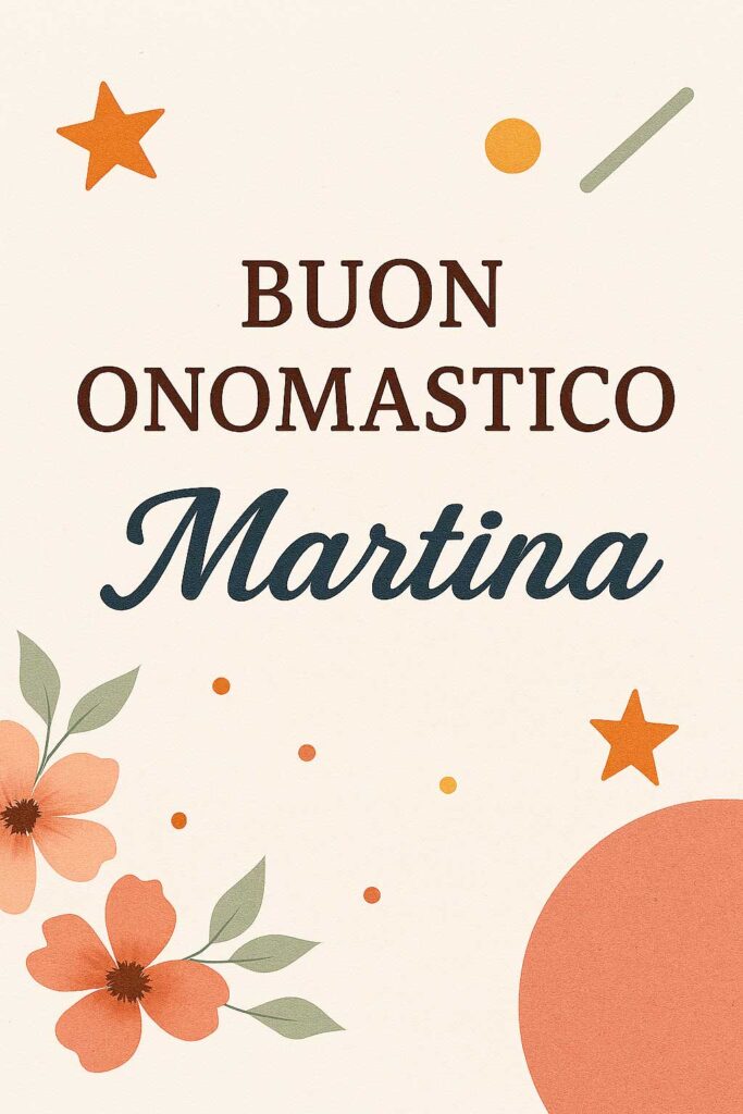 buon onomastico Martina immagini auguri WhatsApp