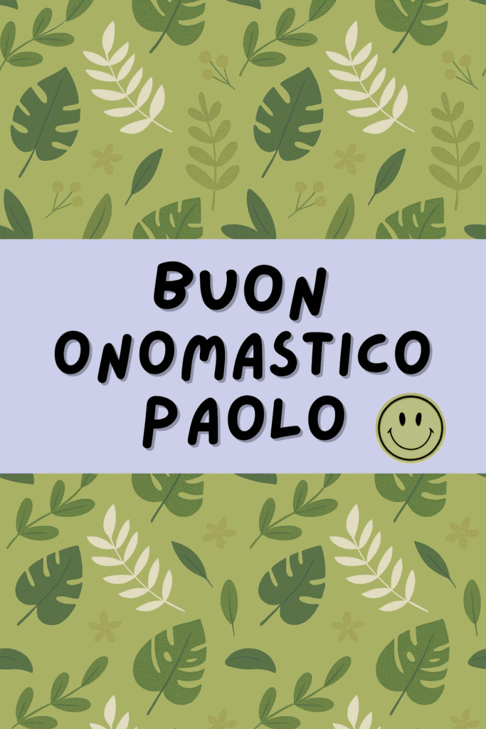 immagine per auguri onomastico paolo