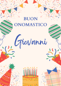 buon onomastico Giovanni immagini WhatsApp