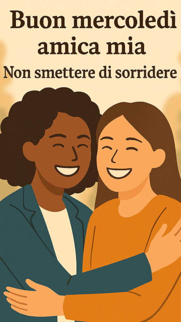 immagini di buon mercoledì da inviare a un'amica per whatsapp