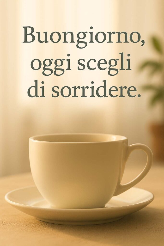 Buongiorno WhatsApp nuovo con messaggio ispirazionale.