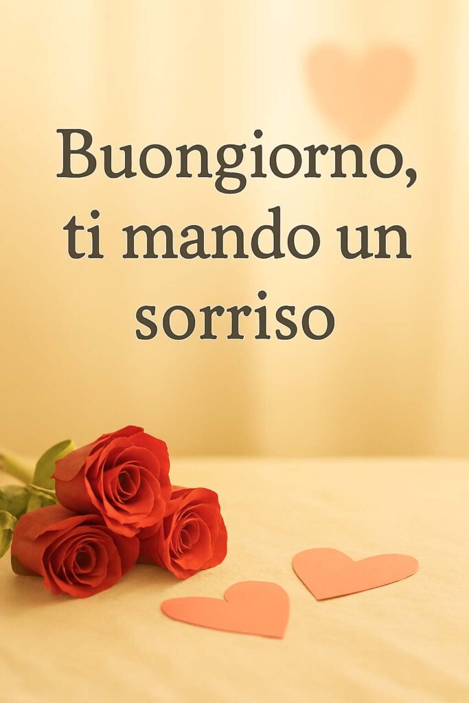 Buongiorno amore WhatsApp dolce e originale.