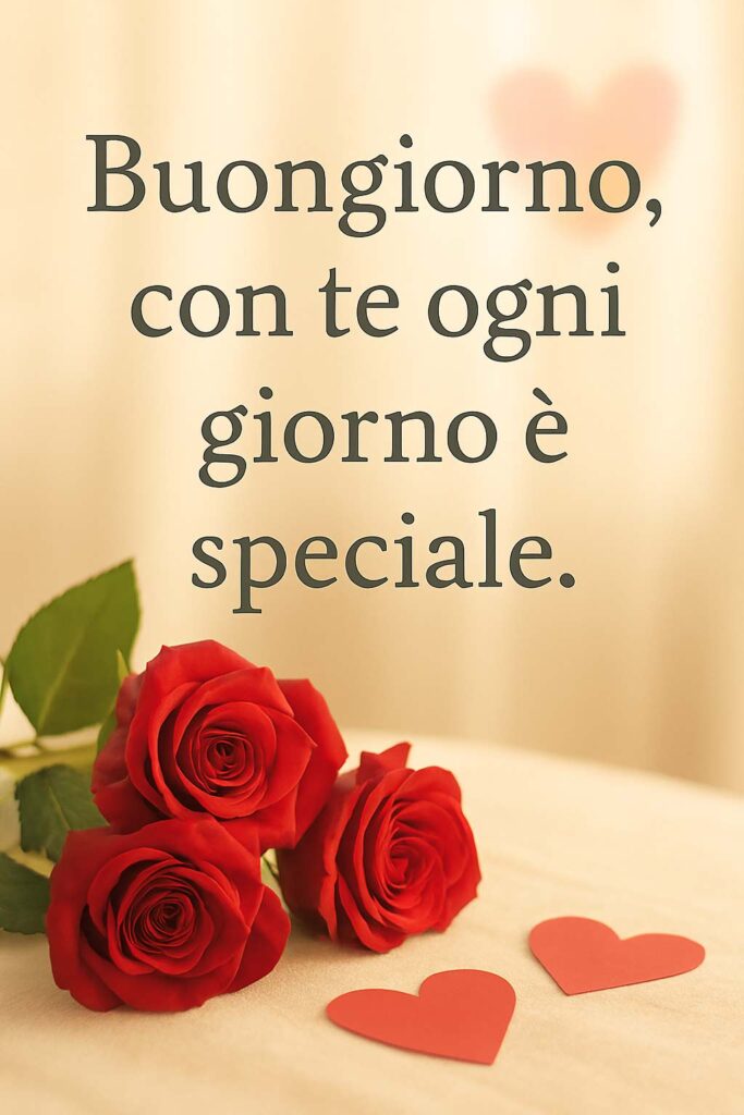 Buongiorno per il partner da inviare su WhatsApp.