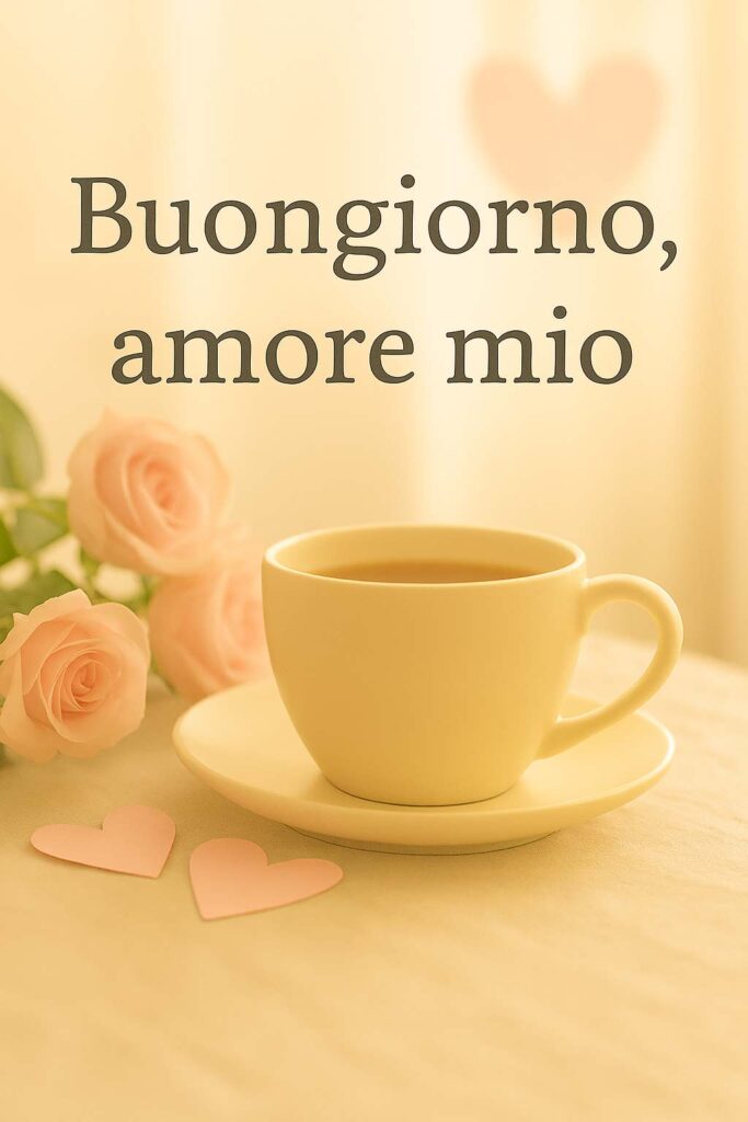 Immagini buongiorno dolci e affettuose.