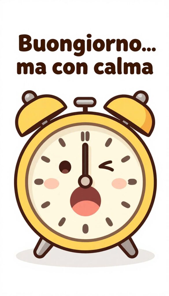 Buongiorno spiritoso per amici.