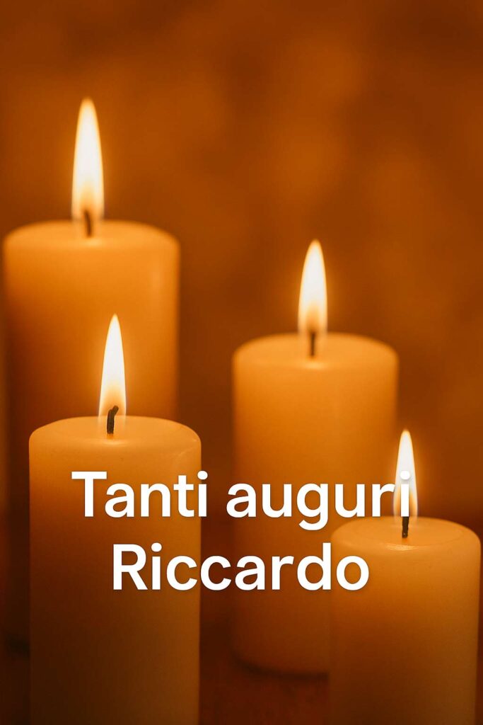 Auguri di San Riccardo 3 aprile con immagine luminosa e messaggio affettuoso