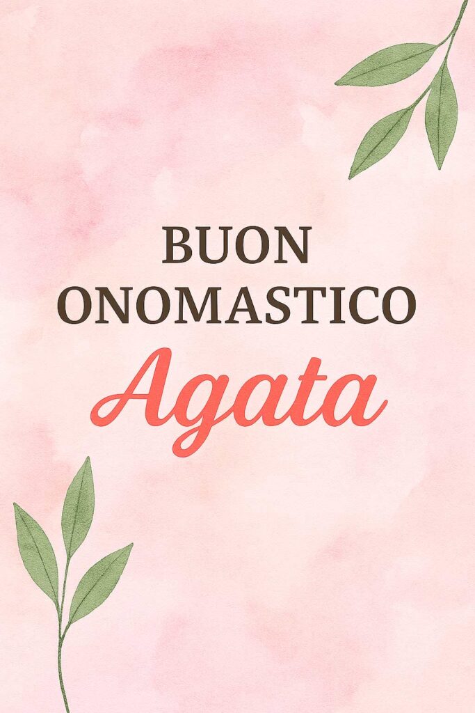 Immagine religiosa di Sant’Agata da condividere su WhatsApp