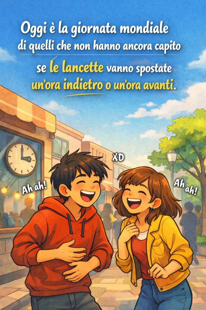 barzelletta sull'ora legale