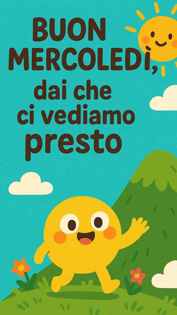 buongiorno e buon mercoledì ci vediamo presto per whatsapp