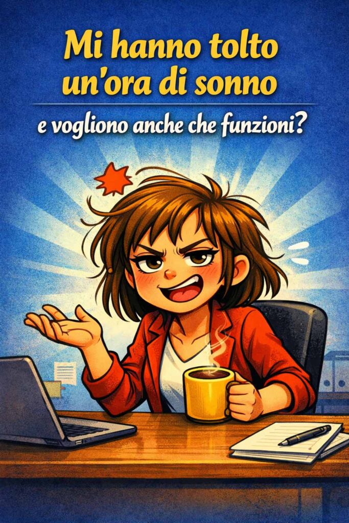 immagine divertente sull'ora legale